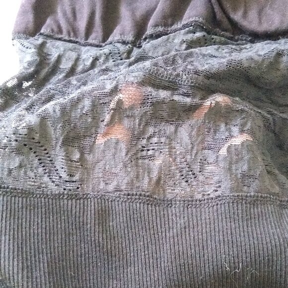 vintage 80s NWT black lace knit bodysuit - Picture 13 of 14